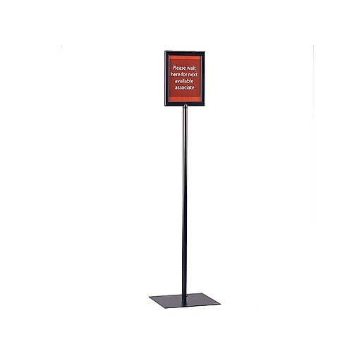 FFR Merchandising 11" x 8.5" Metal Sign Frame with Aluminum Pole