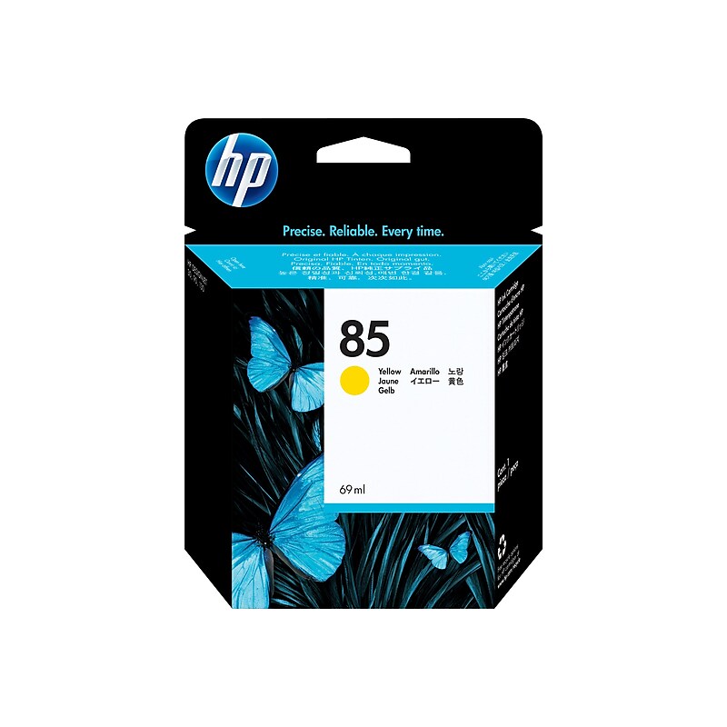 HP 85 Yellow Standard Yield Ink Cartridge (C9427A) image 1