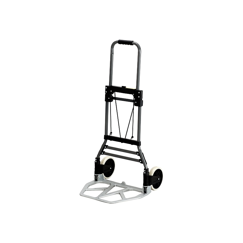 Safco STOW AWAY Collapsible Hand Truck, 275 lbs., Aluminum/Black (4062) image 1