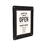 Deflect-O Document Holder, 8.5" x 11", Wall Mounted, Clear/Black Plastic (899102)~#|#~sp40312175_sc7
