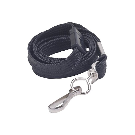 Staples Lanyards, Black, 12/Pack (18910) at Staples