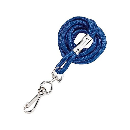 Staples 18917/3748014 Lanyards for IDBadge Holders, Blue, 12/Pack