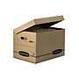 Bankers Box Systematic 100% Recycled Corrugated File Storage Boxes, Flip-Top Lid, Letter/Legal Size, Brown, 12/Carton (12772)~#|#~sp40313100_sc7