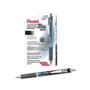 Pentel EnerGel Deluxe RTX Retractable Gel Pens, Needle Tip Medium Point, Black Ink, Dozen (BLN77-A)