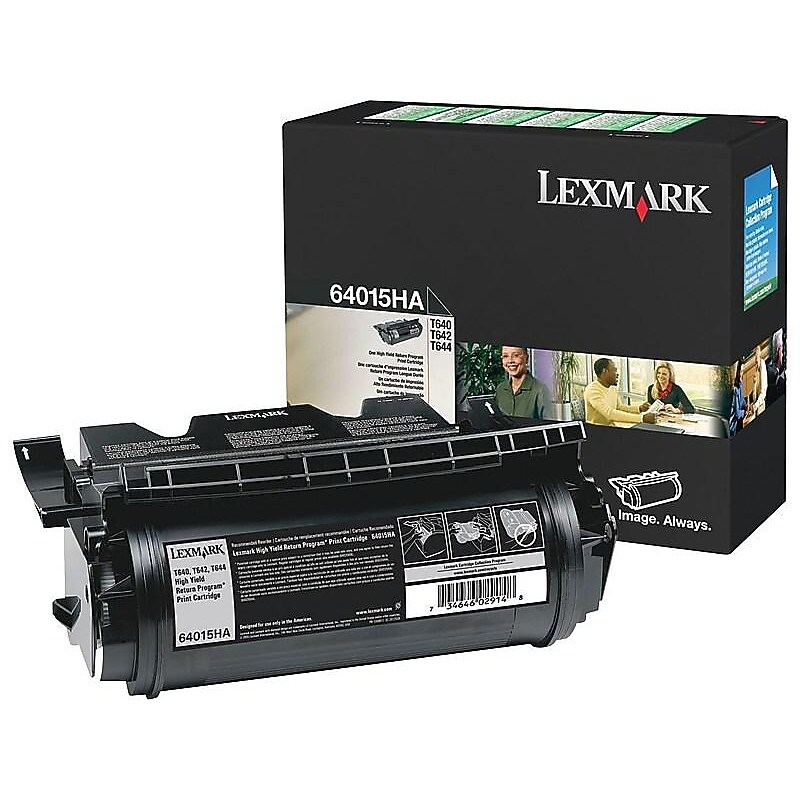 Lexmark 64015HA Black High Yield Toner Cartridge image 1