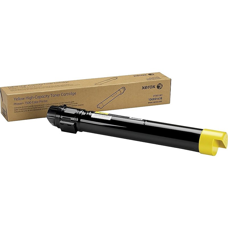 Xerox 106R01438 Yellow High Yield Toner Cartridge image 1
