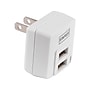 Staples Dual USB Adapter for Most Smartphones, White (19707)~#|#~sp40322215_sc7
