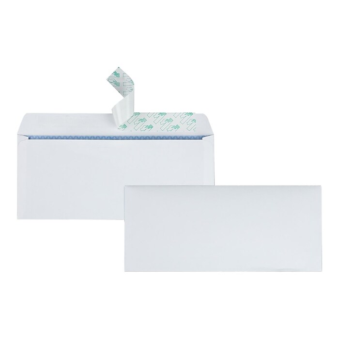 Quality Park Self Seal Security Tinted #10 Business Envelopes, 4 1