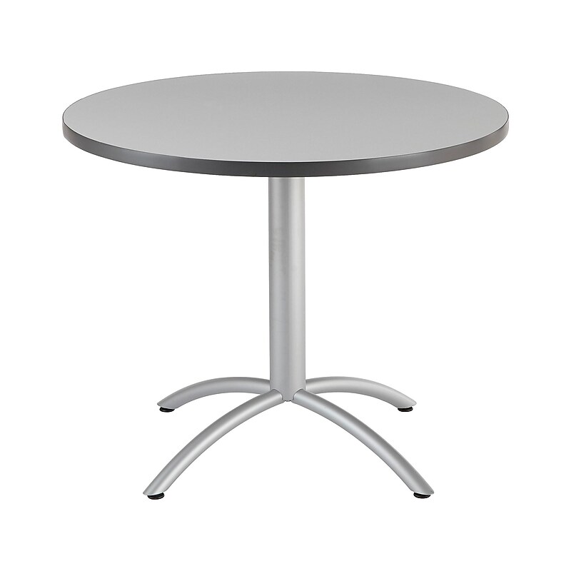 ICEBERG CaféWorks Round Table, 36"D x 36"W, Gray (65621) image 1