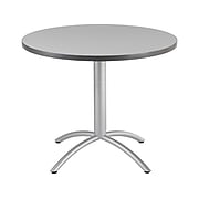 ICEBERG CaféWorks Round Table, 36"D x 36"W, Gray (65621)