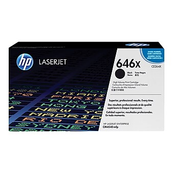 HP 646X Black High Yield Toner Cartridge (CE264X)