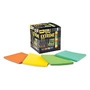 Post-it® Extreme Notes, 3" x 3", Orange, Green, Mint, Yellow, 12 Pads/Pack (EXTRM33-12TRYX)