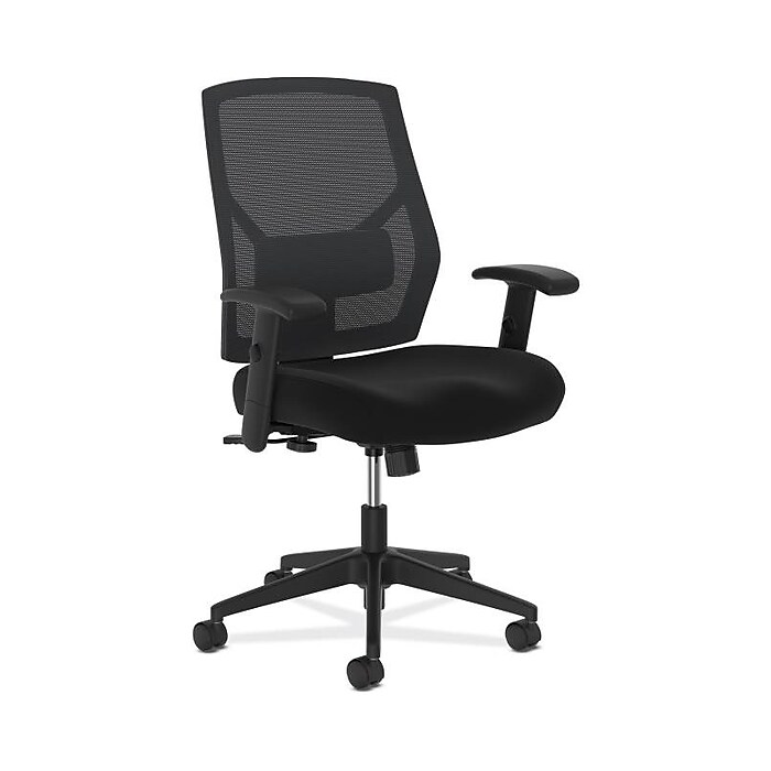 HON Crio Fabric/Mesh High-Back Task Chair, Black