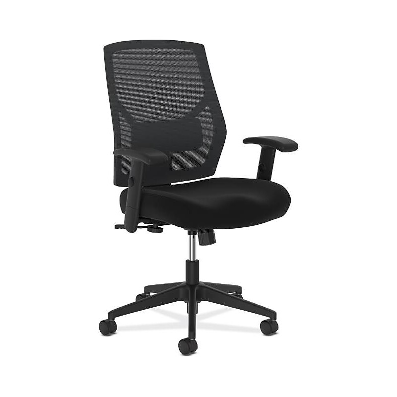 HON Crio Fabric/Mesh High-Back Task Chair, Black (BSXVL581ES10T) image 1