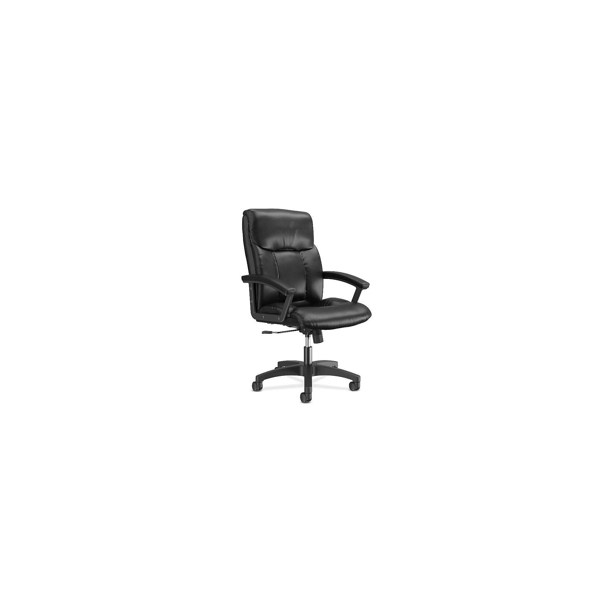 HON Ergonomic SofThread Leather Swivel Executive Chair, Black (BSXVL151SB11) Simolary simolary.com