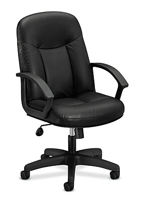 Shop Now For The Hon Softhread Leather High Back Executive Chair Center Tilt Fixed Arms Black Bsxvl601sb11 Accuweather Shop