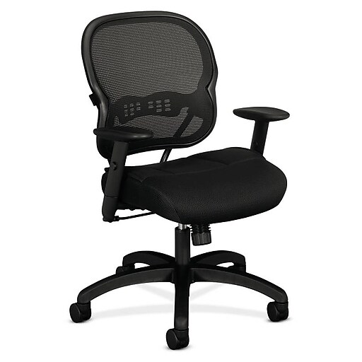 Hon Wave Mesh Mid Back Chair Synchro Tilt Adjustable Arms Black Sandwich Mesh Bsxvl712mm10 Next2019 Next2day