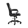 Sadie Mid-Back Executive Chair, Fixed Padded Arms, Black Leather (BSXVST305)~#|#~sp40351823_sc7
