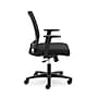 HON Mesh Mid-Back Task Chair, Center-Tilt, Tension, Lock, Fixed Arms, Black Mesh, Black Fabric (BSXVL511LH10)~#|#~sp40351843_sc7