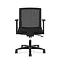 HON Mesh Mid-Back Task Chair, Center-Tilt, Tension, Lock, Fixed Arms, Black Mesh, Black Fabric (BSXVL511LH10)~#|#~sp40351844_sc7
