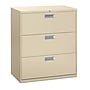 HON Brigade 600 Series 3 File Drawers Lateral File Cabinet, Putty/Beige, Letter/Legal, 36"W (HON683LL)~#|#~sp40351947_sc7