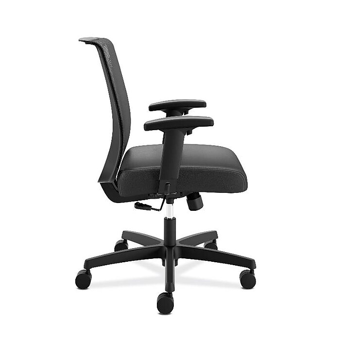 HON Convergence Mesh Back Vinyl Task Chair, Black (HONCMS1AUR10
