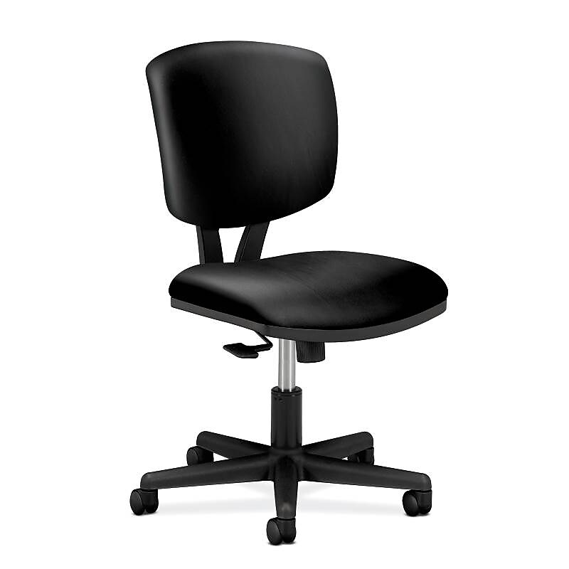 HON Volt Leather Task Chair, Black (HON5703SB11T) image 1