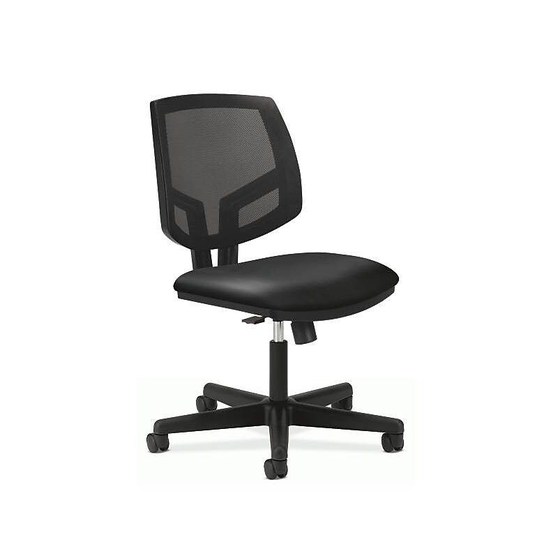 HON Volt Mesh Back Leather Task Chair, Black (HON5713SB11T) image 1