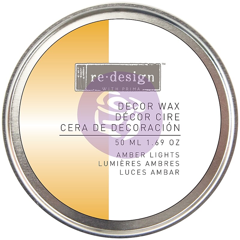 Prima Marketing Prima Re-Design Wax Paste, Amber Lights (Yellow Gold), 50ml (WAX633-479) image 1