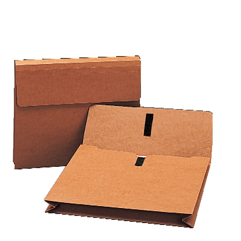 Smead 30% Recycled Heavy Duty File Pocket, 2" Expansion, Legal Size, Redrope, 50/Book (245BX) image 1