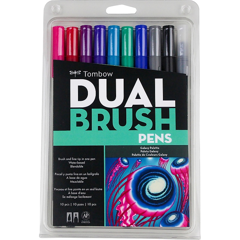 Tombow Galaxy Tombow Dual Brush Markers, 10/Pkg (DBP10-56188) image 1