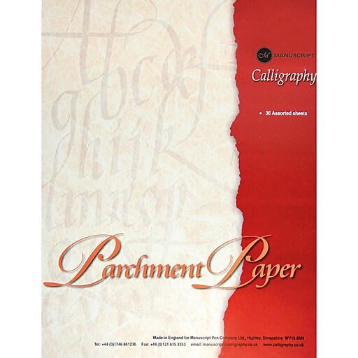 Shop Staples for Manuscript Pen 36 Sheets Parchment Paper, 90gms (MC303)