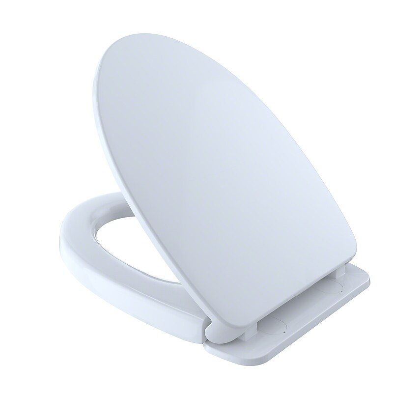 Toto SoftClose® Plastic Elongated Toilet Seat, Cotton White (SS124#01) image 1