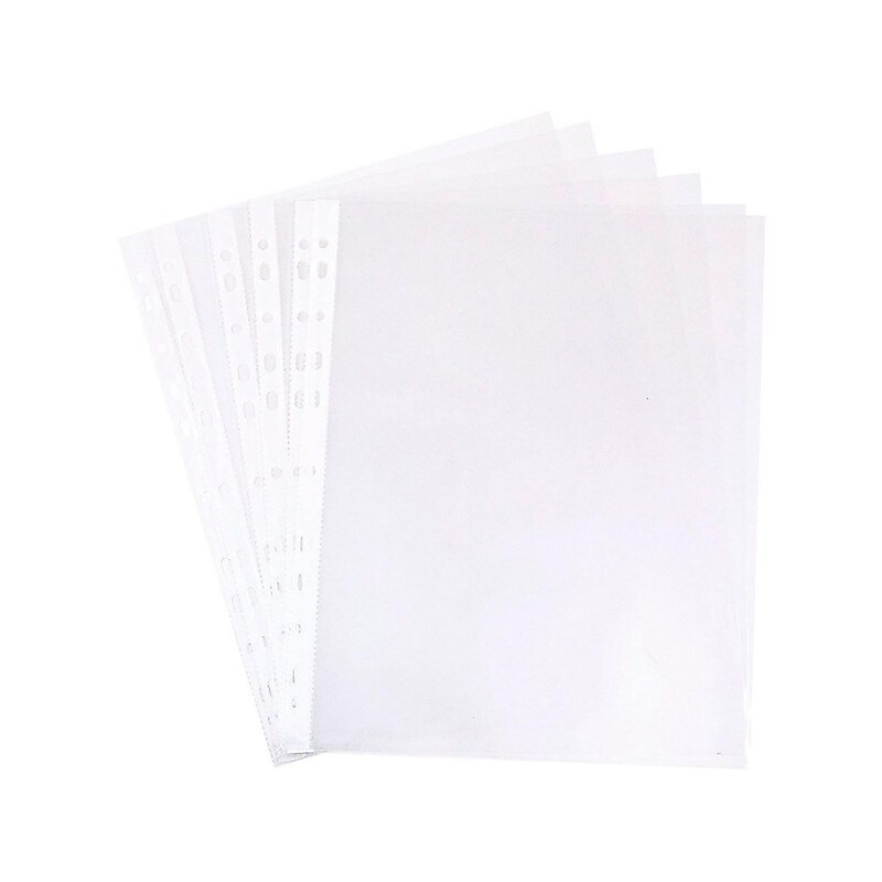 JAM PAPER Lightweight Sheet Protectors, 8-1/2" x 11", Clear, 10/Pack (3236518865) image 1