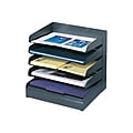 Safco 5-Compartments Steel File Organizer, Black (3127BL)