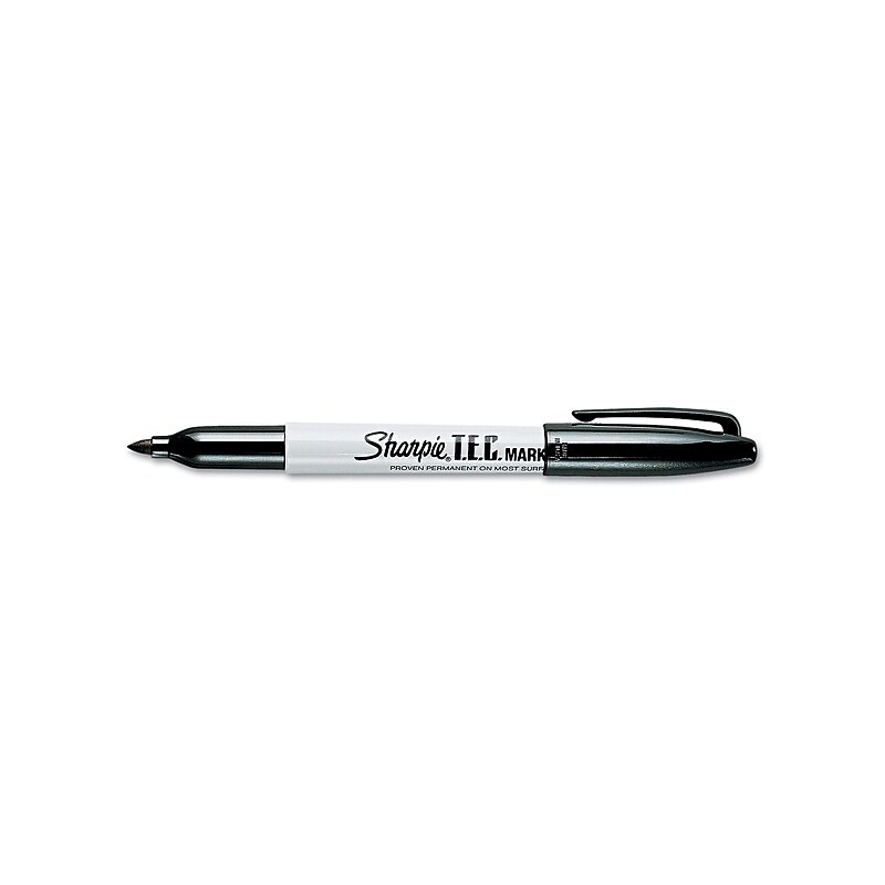 Sharpie T.E.C. Permanent Marker, Fine Tip, Black (13401) image 1
