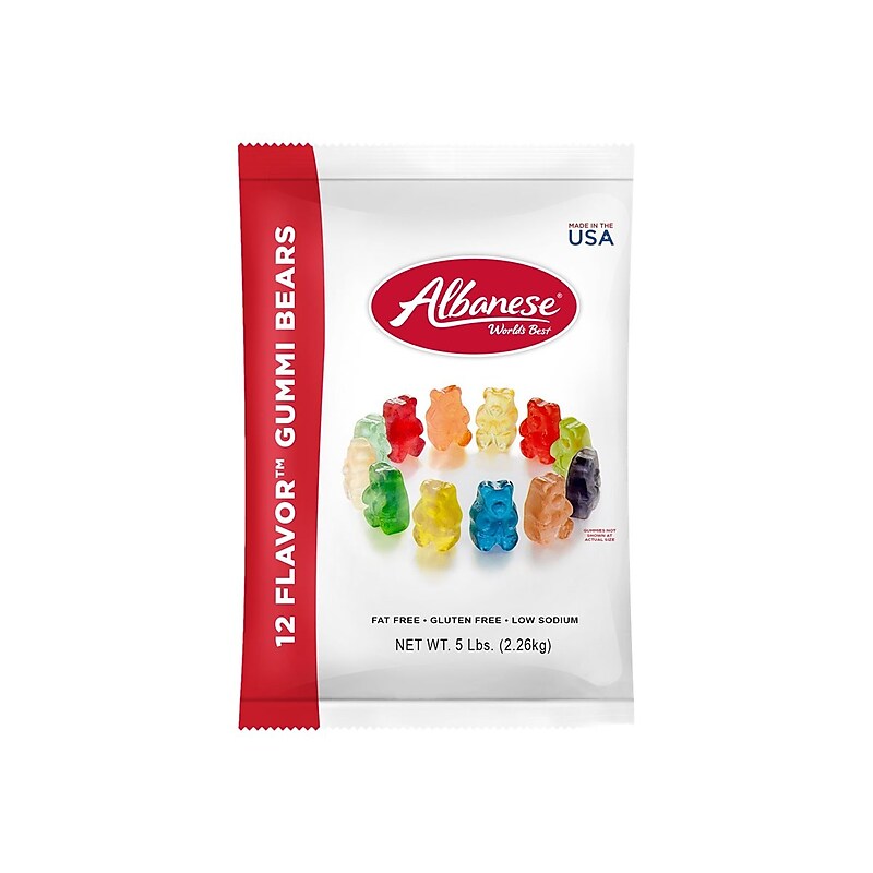 Albanese Assorted Gummi Bears, 80 oz (206-00001) image 1