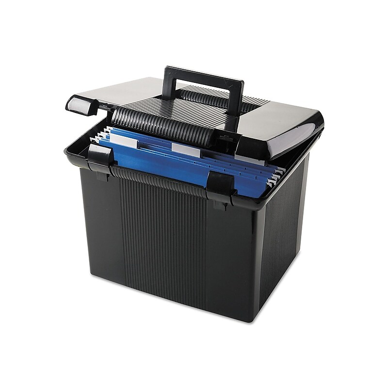 Pendaflex Plastic Box, Letter Size, Black (PFX 41742) image 1
