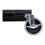 Luxor 3-Shelf Plastic/Poly Mobile Utility Cart with Swivel Wheels, Black (EC111-B)~#|#~sp40797827_sc7