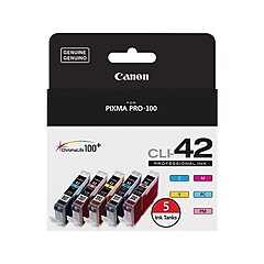 Canon 42 Color Assortment Standard Yield Ink Cartridge, 8/Pack