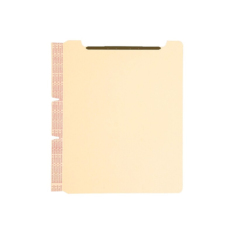 Smead Self Adhesive Filing Dividers, Letter Size, Manila, 25/Pack (68025) image 1