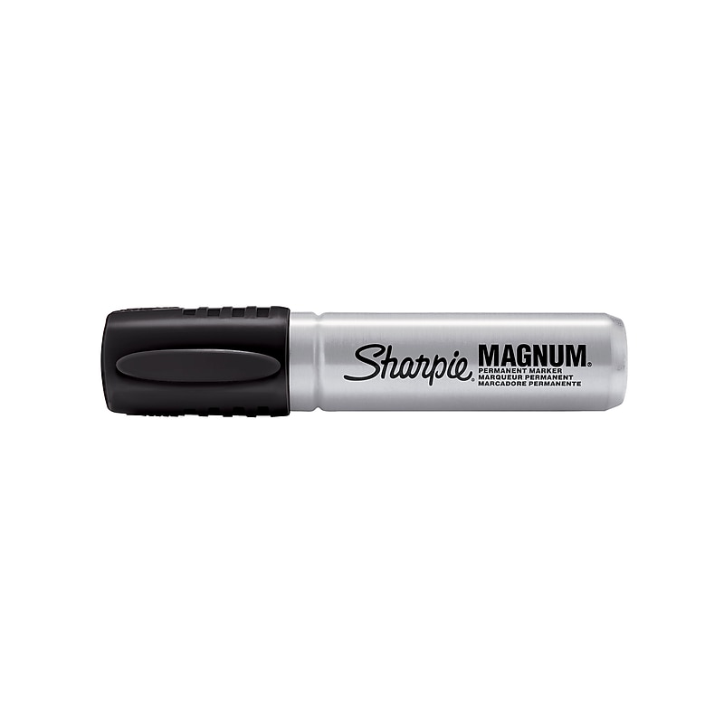 Sharpie Magnum Permanent Markers, XL Chisel Tip, Black, 72/Pack (44001) image 1