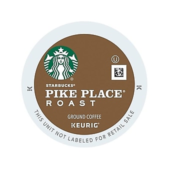 Starbucks Pike Place Coffee, Keurig® K-Cup® Pods, Medium Roast, 96/Carton (09572)