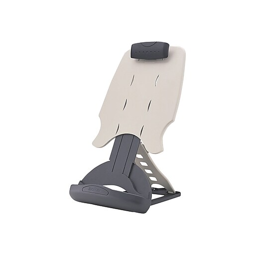 Kensington Insight Plastic Document Stand with Clip, Gray/Midnight Blue