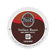 Tully's Italian Roast Coffee, Keurig® K-Cup® Pods, Dark Roast, 24/Box (193019)