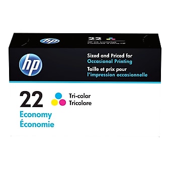 HP 22 Tri-Color Economy Ink Cartridge (B3B19AN)