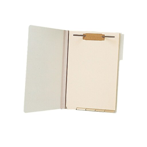 Smead Filing Dividers with Fastener, Bottom 1/5Cut Tab, Legal Size, Manila, 50/Pack (35650