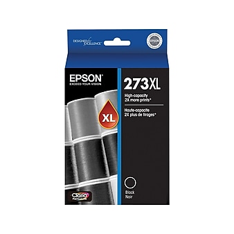 Epson T273XL Black Ink Cartridge, High Yield (T273XL020-S)