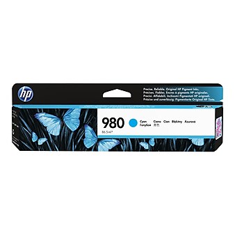 HP 980 Cyan Standard Yield Ink Cartridge (D8J07A)