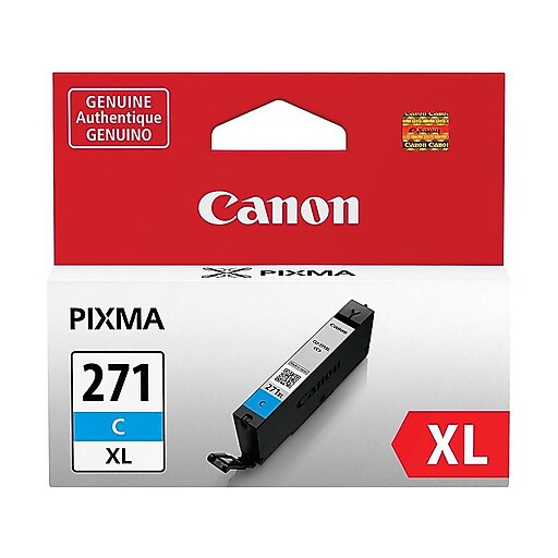 Canon 271 Cyan High Yield Ink Cartridge (0337C001) Staples